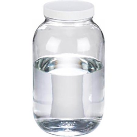 CP LAB SAFETY. Wheaton® 65 oz Clear Glass Wide Mouth Packer Bottles, PTFE Lined PP Caps, Case of 6 W216932
